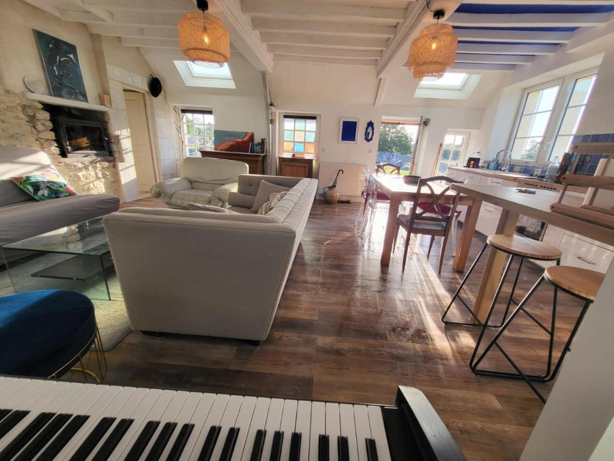 Casa Azul - Omaha Beach Кольвіль-сюр-Мер Екстер'єр фото